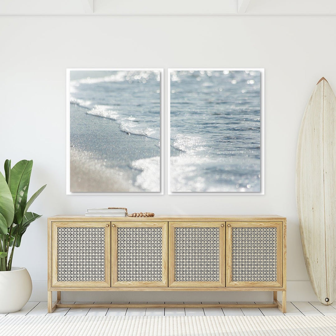 Slate Blue Shoreline - Set of 2