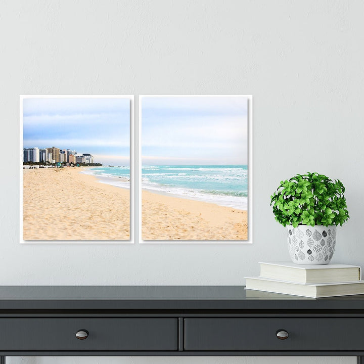 Coastal Miami Shoreline #1 - Set of 2