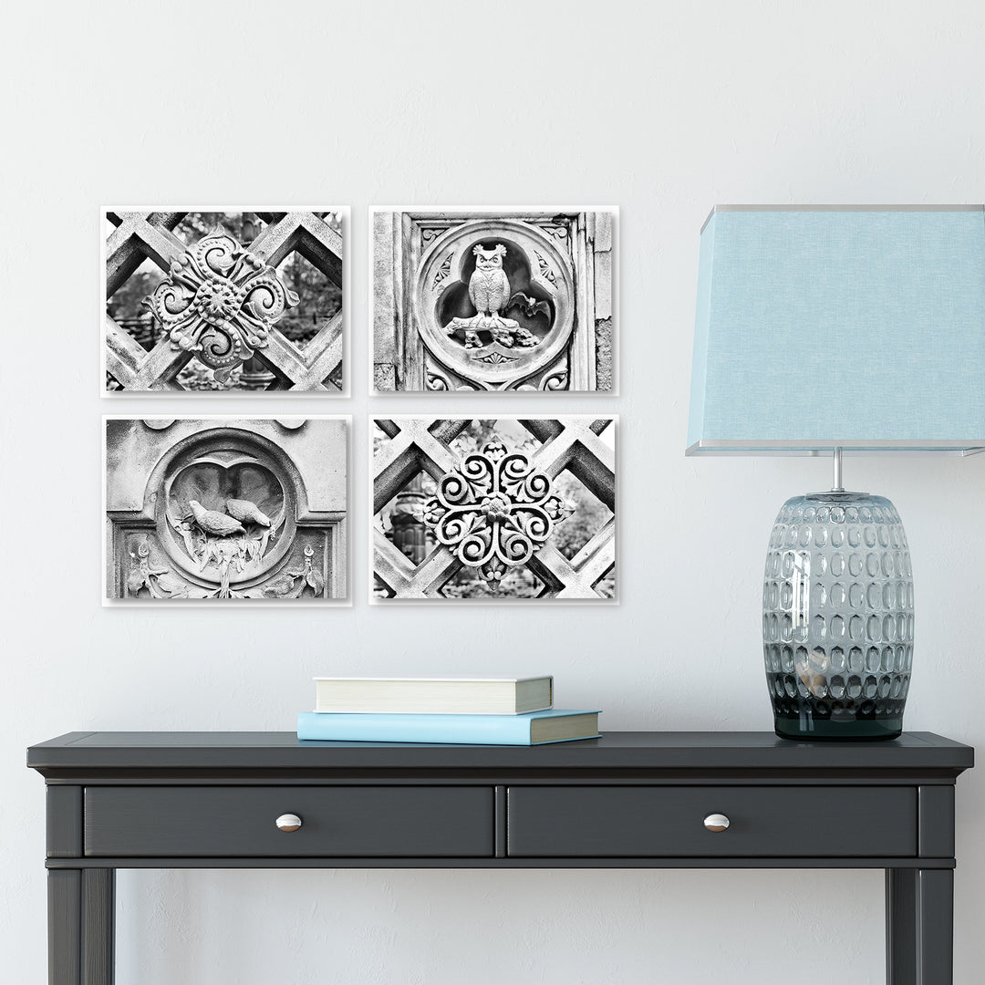 Central Park Stone Bridge #3 - Set of 4