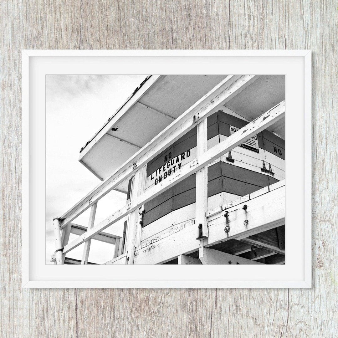 Miami Florida Coastal Lifeguard Wall Art Print