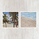 Set of 2 5x5 Hidden Bay + Shoreline Beach Prints - Catch A Star Fine Art