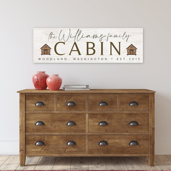 Personalized Cabin Custom Sign - Catch A Star Fine Art