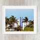 Miami Beach Art Deco Print, Retro Florida Hotel Wall Decor