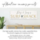 Beach House Sign Personalized Canvas Gift, Custom Surf Shack Coastal Decor