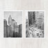 NYC Black & White Street Scenes, Set of 2 prints