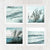 Set of 4 5x5 Teal Beach & Sea Oats Prints - Catch A Star Fine Art