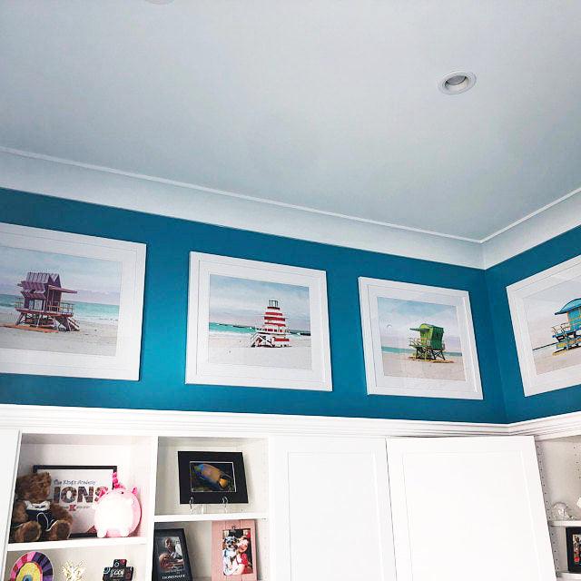 Custom Project: Collection of Framed Lifeguard Tower Art Prints - Catch A Star Fine Art