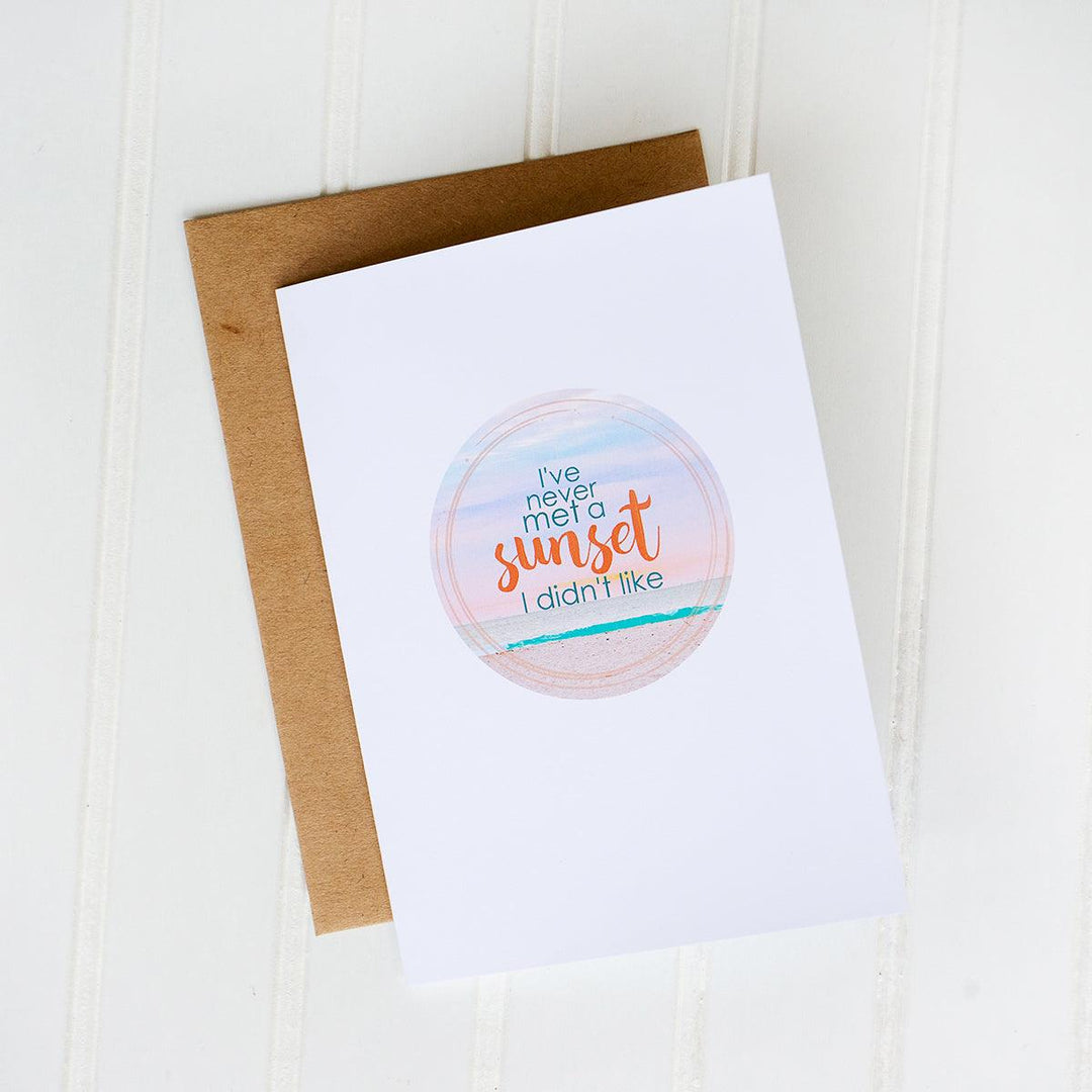 Sunset Greeting Card - Catch A Star Fine Art