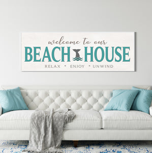 Welcome To Our Beach House - dolphin tail