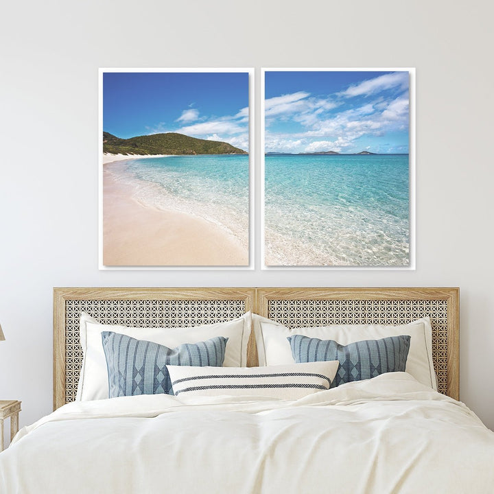Coastal Caribbean Shoreline -  Set of 2