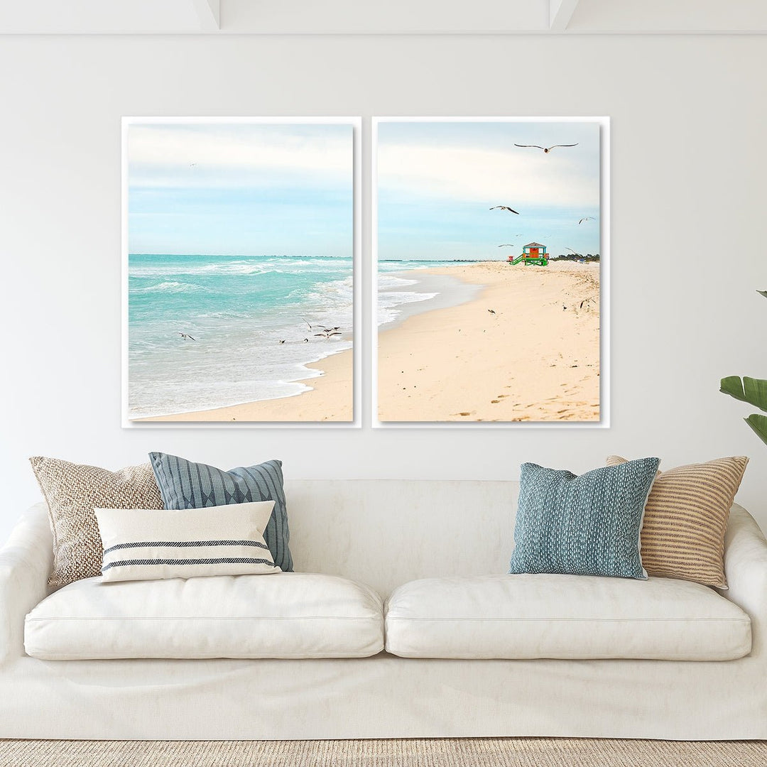 Coastal Miami Shoreline #2 - Set of 2