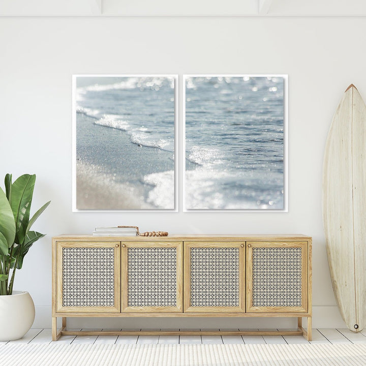 Slate Blue Shoreline - Set of 2