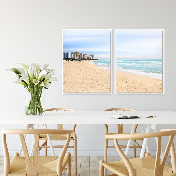 Coastal Miami Shoreline #1 - Set of 2