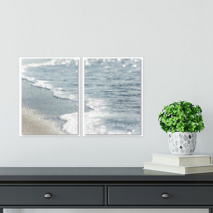 Slate Blue Shoreline - Set of 2