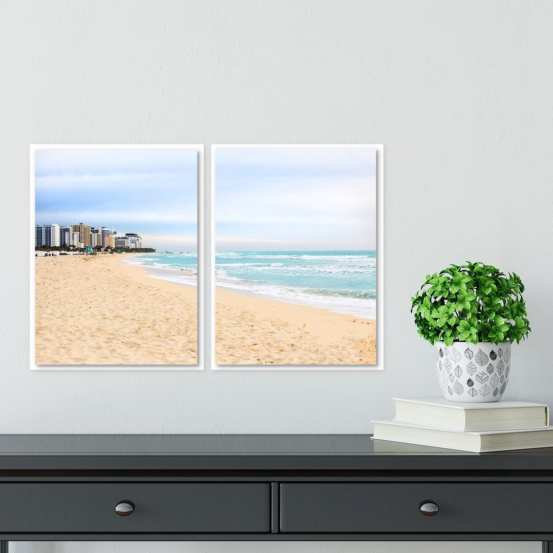 Coastal Miami Shoreline #1 - Set of 2