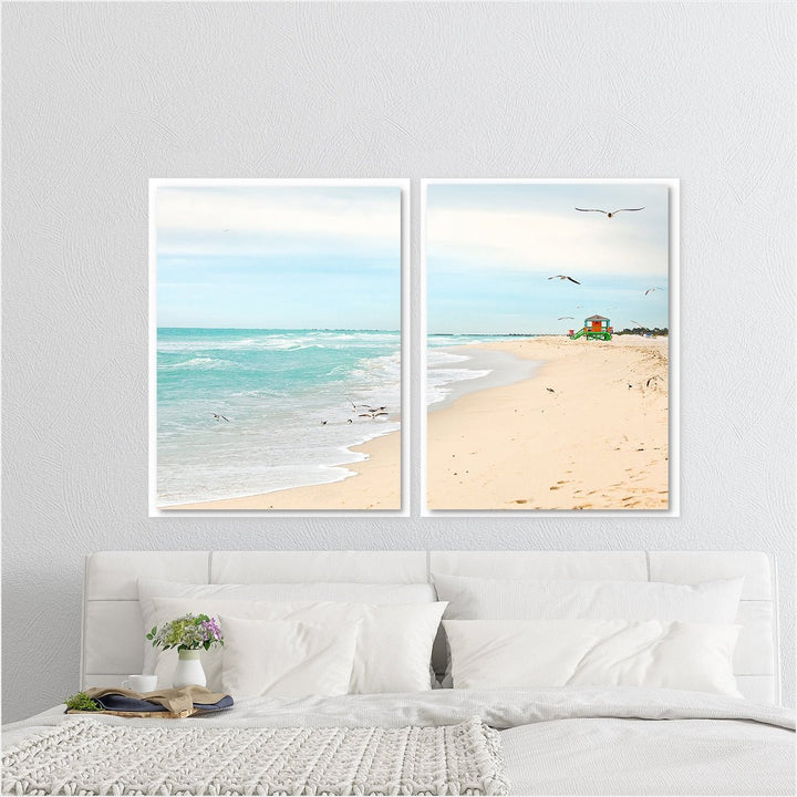 Coastal Miami Shoreline #2 - Set of 2