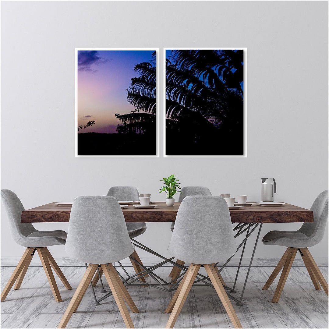Purple Sunset - Set of 2