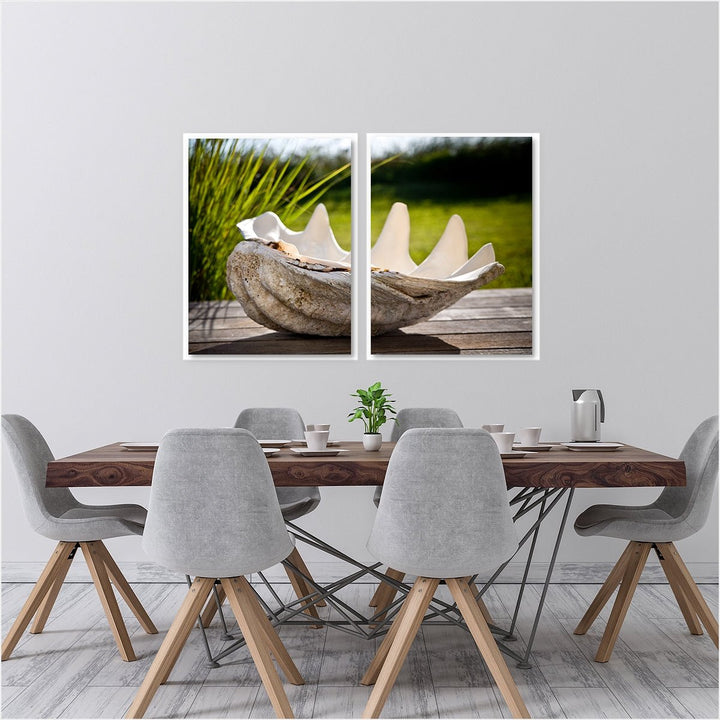 Seashell Beach Decor - Set of 2