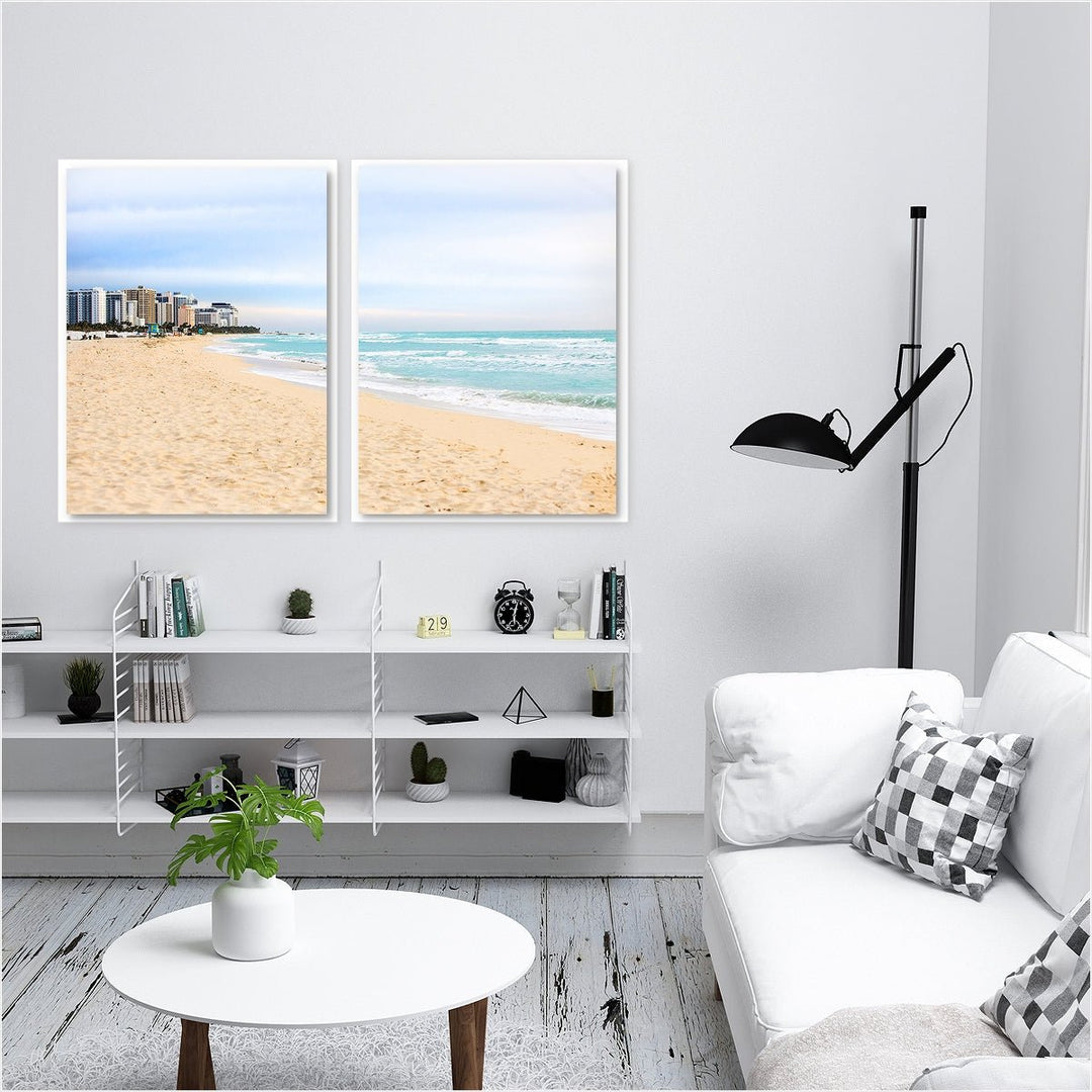 Coastal Miami Shoreline #1 - Set of 2