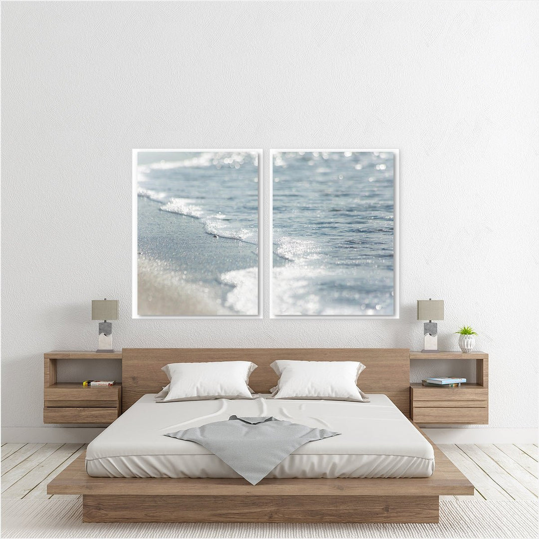 Slate Blue Shoreline - Set of 2