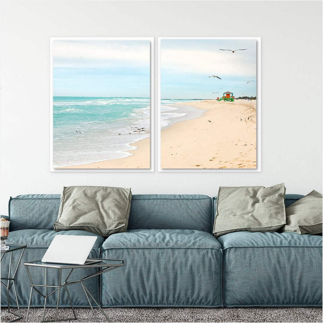 Coastal Miami Shoreline #2 - Set of 2