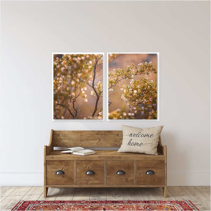 Golden Cactus Bloom - Set of 2