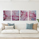 Cherry Blossom - Set of 4 - Art Prints or Canvases