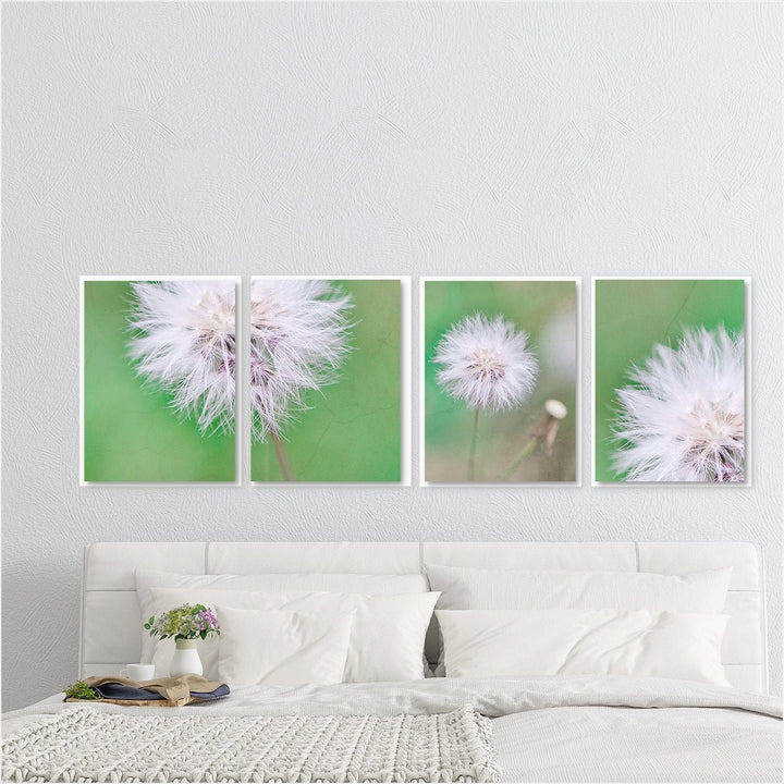 Green Dandelions - Set of 4