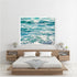 Vibrant Waves Blue Beach Decor