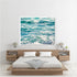 Vibrant Waves Blue Beach Decor - Art Print or Canvas