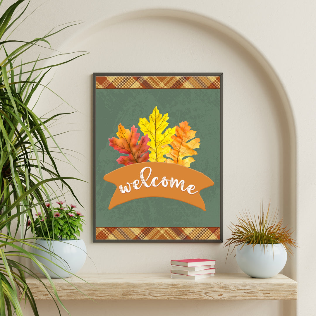 Fall Leaves Welcome