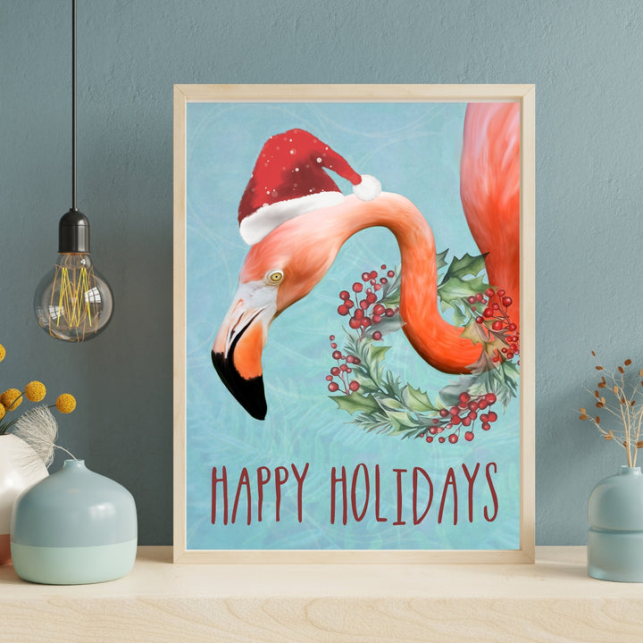 Flamingo Happy Holidays
