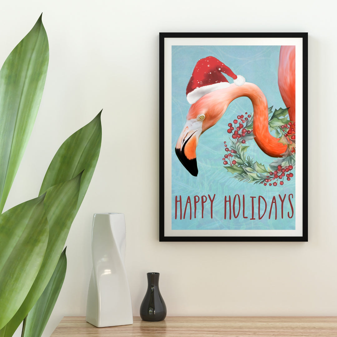 Flamingo Happy Holidays