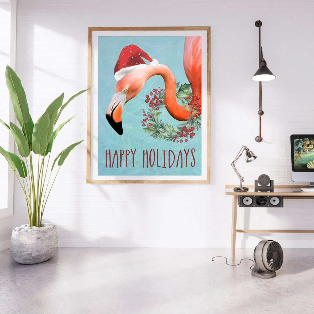 Flamingo Happy Holidays