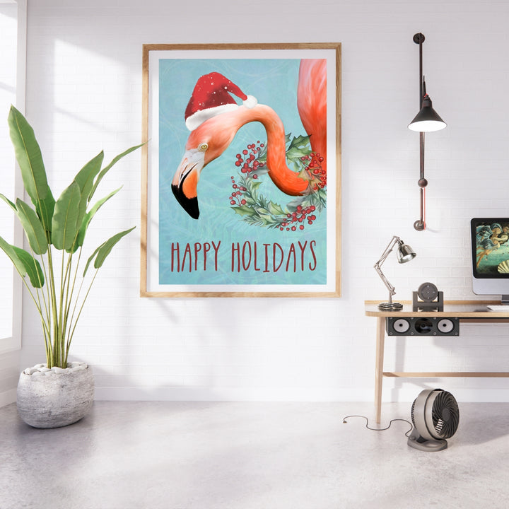 Flamingo Happy Holidays