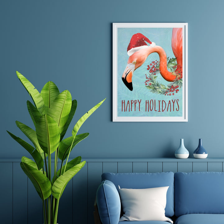 Flamingo Happy Holidays