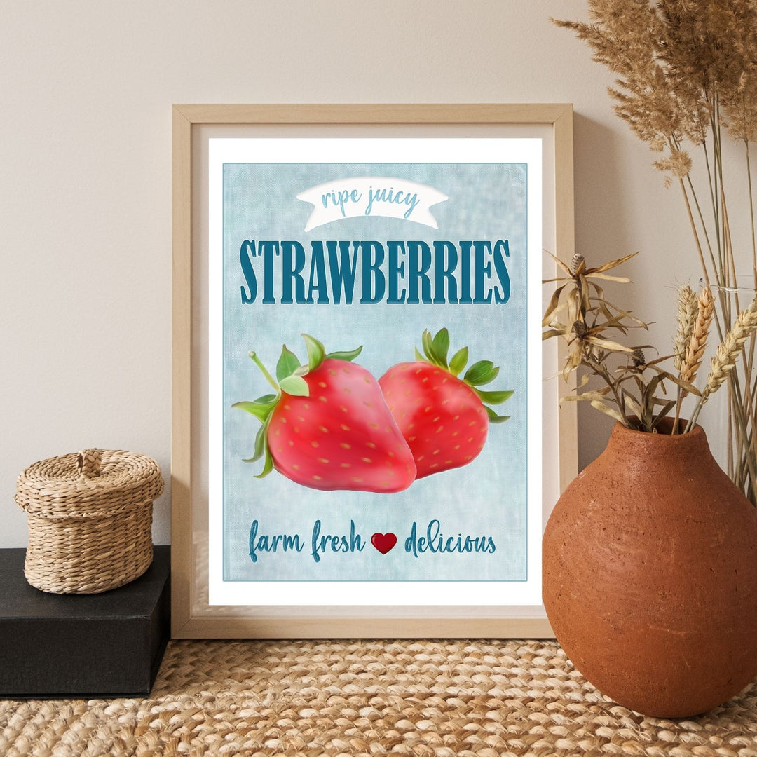 Ripe Juicy Strawberries