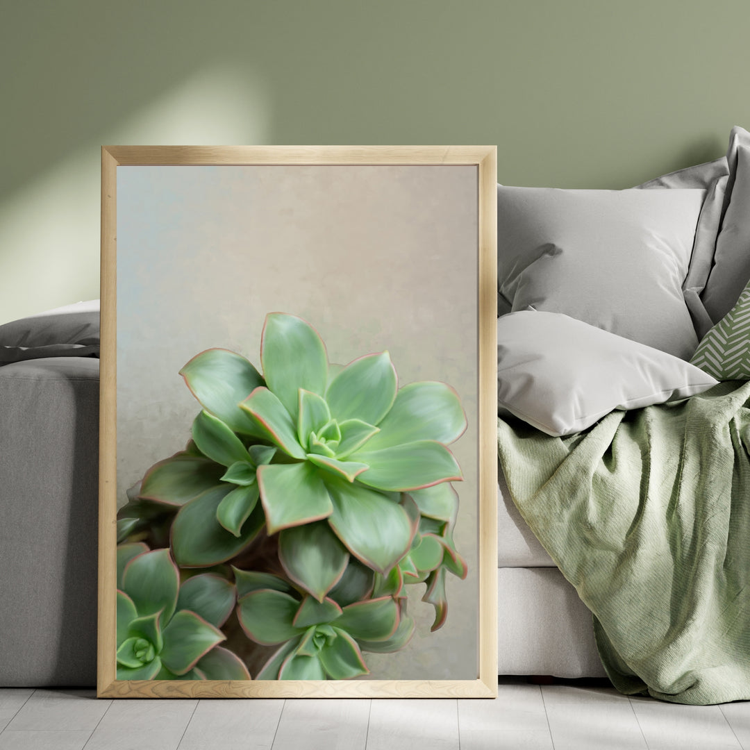 succulent canvas Flourishing Echeveria #1 – Catch A Star Fine Art