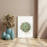 Watercolor Pinwheel Succulent