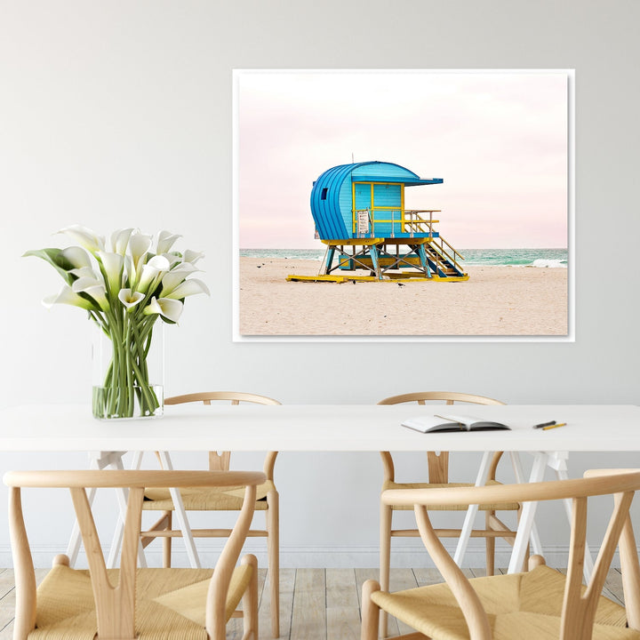 Blue #3 Lifeguard Stand Miami Beach