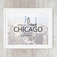 Love Chicago Urban Typography Print - Catch A Star Fine Art