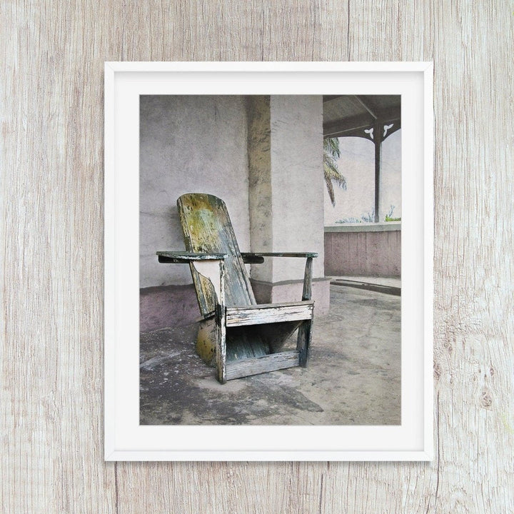 Vintage Wooden Adirondack Chair - Catch A Star Fine Art