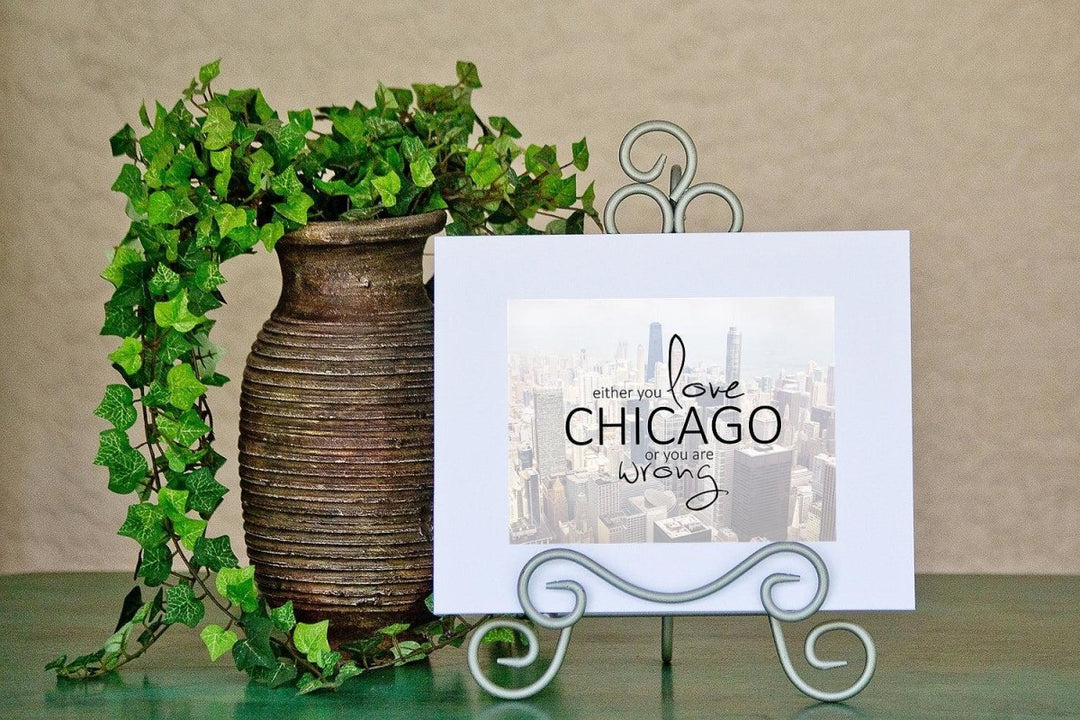 Love Chicago Urban Typography Print - Catch A Star Fine Art