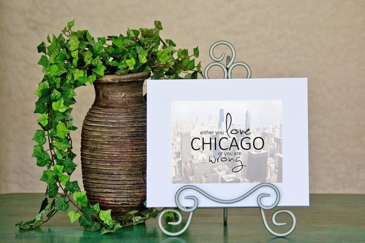 Love Chicago Urban Typography Print - Catch A Star Fine Art