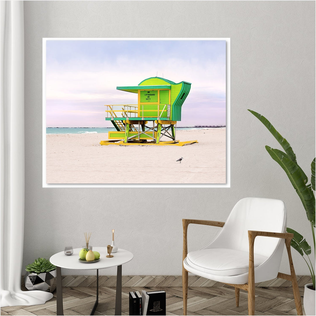 Green #4 Miami Beach Art Deco Lifeguard Tower