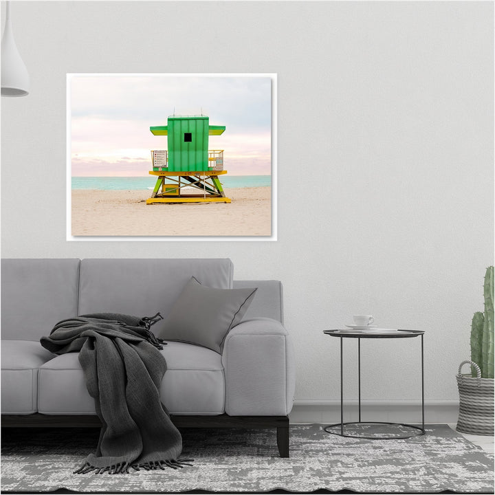 Green #5 Miami Beach Art Deco Lifeguard Stand