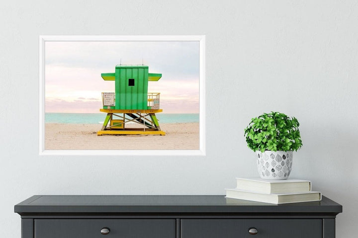 Miami Florida Art Deco Canvas Beach Wall Decor