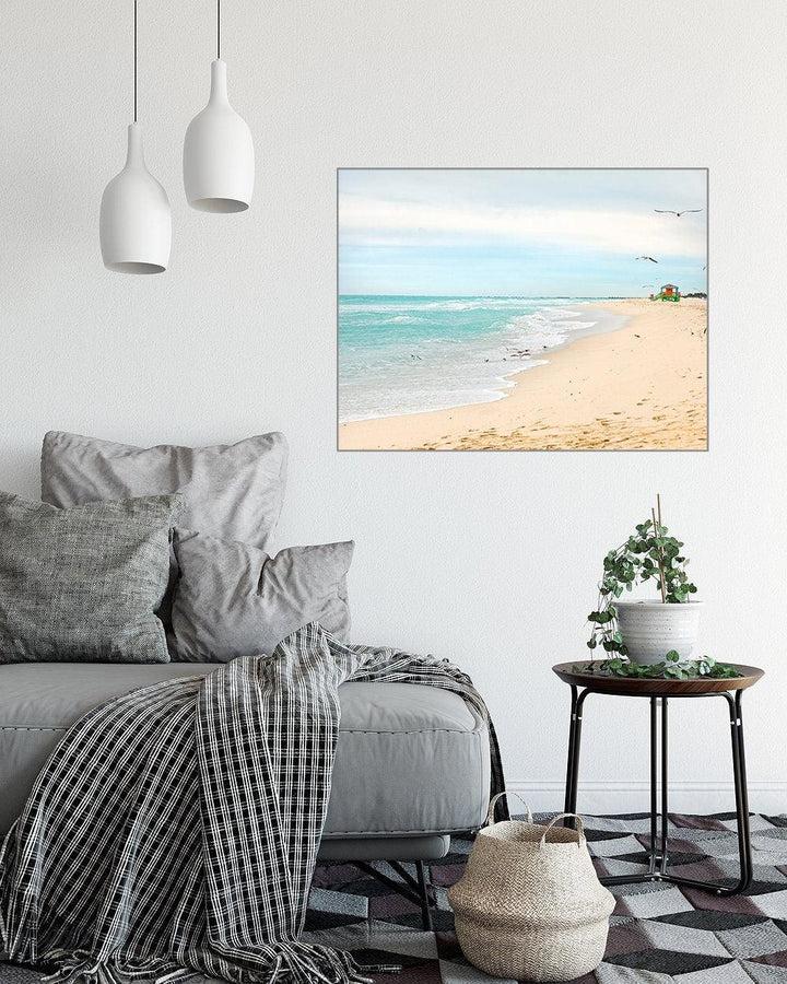 Coastal Miami Beach Ocean Shoreline Art Print - Catch A Star Fine Art