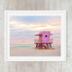 Pink Art Deco Beach Home Decor Art Prints