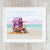 Purple Miami Beach Art Deco Lifeguard Stand Wall Decor